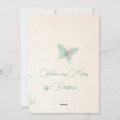 Vintag blass frohe Weihnachten individuell angepas (Rückseite)