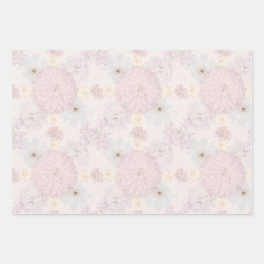 Vintag blass geschenkpapier set (Vorderseite 3)