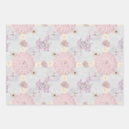 Vintag blass geschenkpapier set (Vorderseite 2)