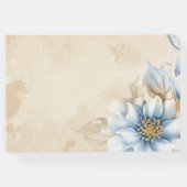 Vintag Blau Gästebuch (Rückseite)