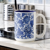 Vintag Blau und Weiß Chintz Traditionell Kaffeetasse