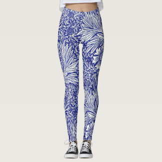 Vintag Blau und Weiß Leggings