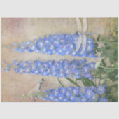 Vintag Blau-Weiße Wasserfarbendrachenfliege Seidenpapier (Vorderseite)