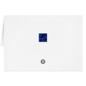 Vintag-blaue Cadillac-Karte (Rückseite Horizontal)