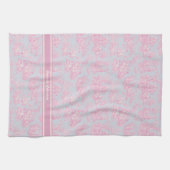 Vintag-blaue Rosa-Toile-de-jouc-gedruckt Geschirrtuch (Horizontal)