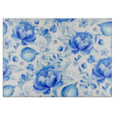 Vintag. Blaue Rose. Schneidebrett (Vorderseite)