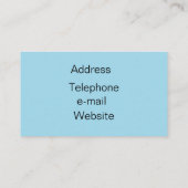   Vintag. Blaue Rose. Visitenkarte (Rückseite)