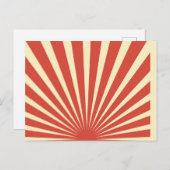 Vintag-blaue Sonnenschutzplakate Feiertagspostkarte (Vorne/Hinten)