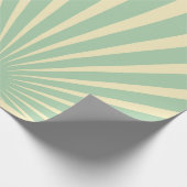 Vintag-blaue Sonnenschutzplakate Geschenkpapier (Ecke)