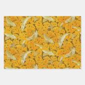 Vintag Blauer Fisch und Meeresalgen: Jugendstil Geschenkpapier Set (Vorderseite 2)