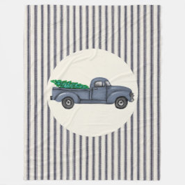 Vintag Blauer Weihnachtsbaum LKW Grosses Decken