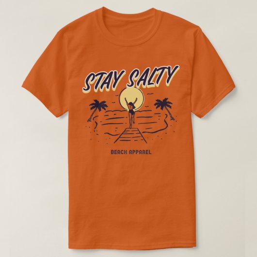 Vintag Bleibe Salty T-Shirt (Design vorne)