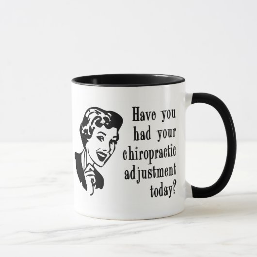 Vintag-Blick Chiro Anzeigen-Tasse Tasse (Rechts)