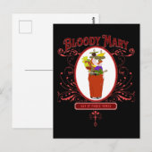 Vintag Bloody Mary, dreimal Postkarte (Vorne/Hinten)