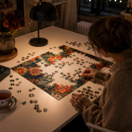 Vintag Bloom Elegance Jigsaw Puzzle