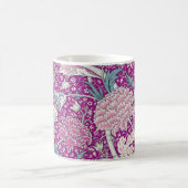 Vintag Bloom Lila Blume - Zeitlose Blumenkunst Kaffeetasse (Mittel)