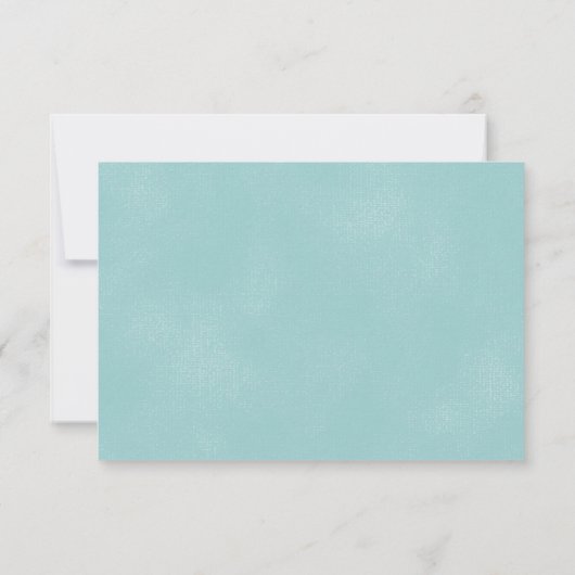 Vintag Blue Art Deco RSVP Karten (Rückseite)