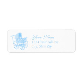 Vintag Blue Baby Carriage