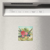 Vintag Blue Bird Magnet (In Situ (Geschirrspüler))