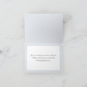 Vintag Blue Birds Winter Wedding Danke (Innenseite)