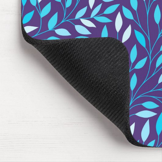 Vintag Blue-Blätter Mousepad (Ecke)