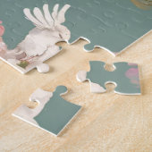 Vintag Blue Bouquet Puzzle (Seite)