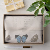 Vintag Blue Butterfells Ephemera Decoupage Aquamar Seidenpapier (Geschenk)