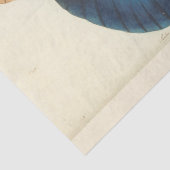 Vintag Blue Butterfly Ephemera Decoupage Aquamarin Seidenpapier (Detail)