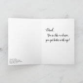 Vintag Blue Car - Happy Vatertag Card Karte (Innenseite)