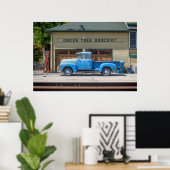 Vintag Blue Chevy Poster (Heimbüro)