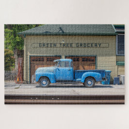 Vintag Blue Chevy Puzzle