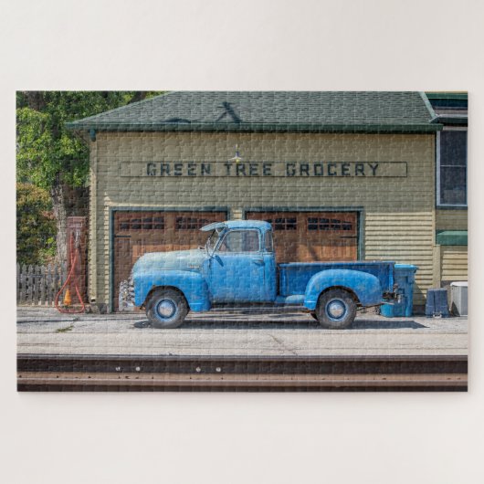 Vintag Blue Chevy Puzzle (Horizontal)