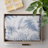 Vintag Blue Chinoiserie Dekoupage Seidenpapier (Geschenk)