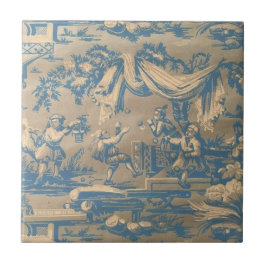 Vintag Blue Chinoiserie Fliese