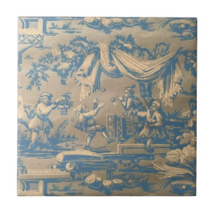 Vintag Blue Chinoiserie Fliese