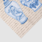 Vintag Blue Chinoiserie Ginger Jars Decoupage Seidenpapier (Ausschnitt)