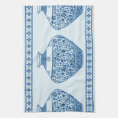 Vintag Blue Chinoiserie Ginger Jars Vases Geschirrtuch (Vertikal)