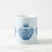 Vintag Blue Chinoiserie Ginger Jars Vases Kaffeetasse (Mittel)