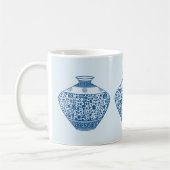 Vintag Blue Chinoiserie Ginger Jars Vases Kaffeetasse (Links)