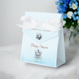 Vintag Blue Classic Baby Dusche Geschenkschachtel