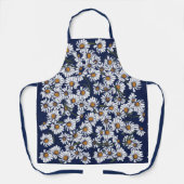 Vintag Blue Daisies Schürze (Vorderseite)