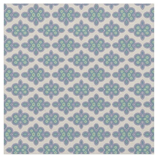 Vintag Blue Dreams Material Stoff (Nahaufnahme)