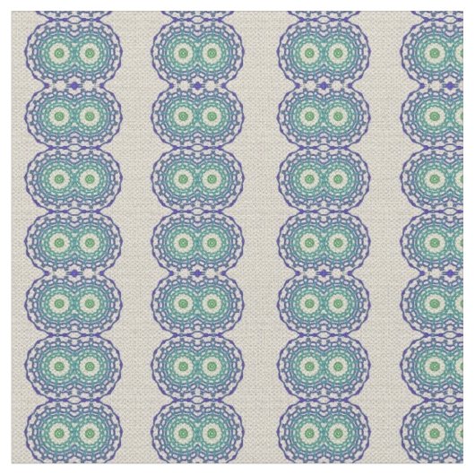 Vintag Blue Dreams Ticking Material Stoff (Nahaufnahme)