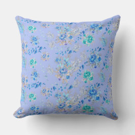 Vintag Blue Floral Kissen
