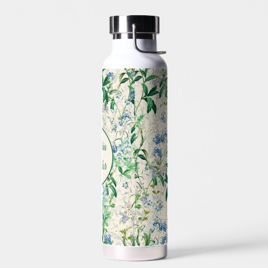 Vintag Blue Floral Trinkflasche (Links)