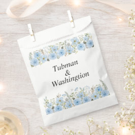 Vintag Blue Floral Wedding Geschenktütchen