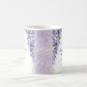 Vintag Blue Florals Bridgerton Brautparty Kaffeetasse (Mittel)