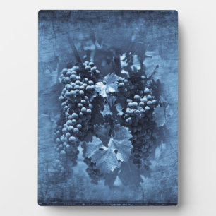Vintag Blue Grapes Plaster Fotoplatte