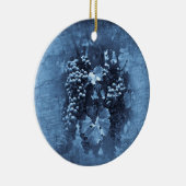 Vintag Blue Grapes Plaster Keramik Ornament (Rechts)