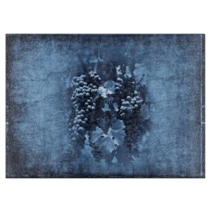 Vintag Blue Grapes Plaster Schneidebrett